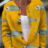 Anouk™ | Cardigan en maille vintage