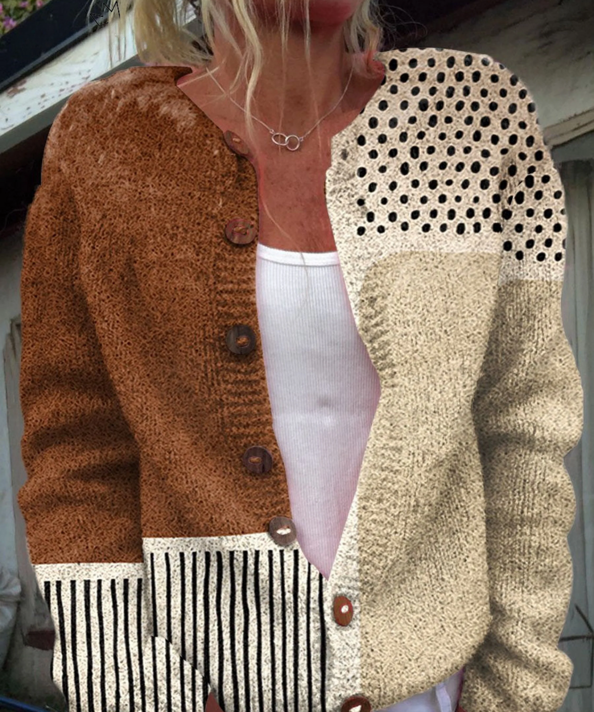 Eloise™ | Cardigan en maille vintage