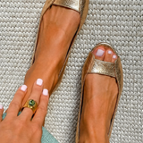 Adelina | Złote Sandały Comfort Chic