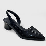 Aleksandra – Eleganckie Czółenka Slingback na Niskim Obcasie