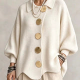 Zofia™ - Elegancki Kardigan Oversize z Efektownymi Guzikami