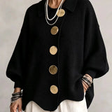 Zofia™ - Elegancki Kardigan Oversize z Efektownymi Guzikami