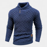 Elías – Stylowy sweter z golfem i guzikami