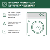 Pikowana kosmetyczka z delikatnymi liliami