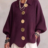 Zofia™ - Elegancki Kardigan Oversize z Efektownymi Guzikami