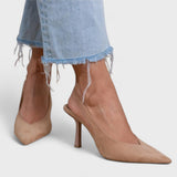 Magda – Eleganckie Czółenka Slingback na Szpilce